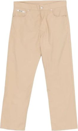Moschino Logo-detail Broek - Heren - Chinos - Beige - L - Katoen - Broeken