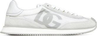 Dolce & Gabbana Stijlvolle Sneakers - Dames - Sneakers - Grijs - 35 EU - Leer - Schoenen