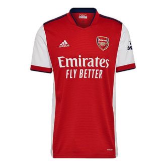 adidas Mens adidas Afc H Jsy Training Sports Short Sleeve Soccer/Football Jersey SW Fan Edition Arsenal Home Red GM0217