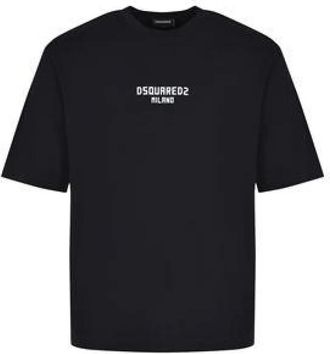 Dsquared2 Logo T-shirt - Heren - T-shirts - Zwart - L - Katoen - Tops