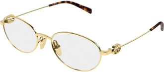 Gucci Oval Montuur - Dames - Brillen - Geel - 53 MM - Accessoires
