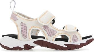 Alexander McQueen Stijlvolle platte sandalen met multicolor stof - Heren - Sandalen - Beige - 41 EU - Schoenen