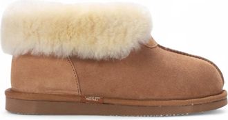 TruClothing Sheepskin Suede Comfort Slip-On Bootie Slippers