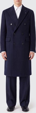 Tagliatore Cappotto doppiopetto in lana al ginocchio con rever a lancia