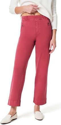 Spanx Stretch Twill Wide Leg Crop Pants in Wild Rose at Nordstrom Rack, Size Small
