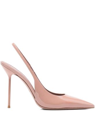 PARIS TEXAS Lidia slingback pumps - women - Calf Leather/Calf Leather/Calf Leather - 38.5 - Neutrals