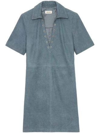 Zadig&Voltaire Abito corto in pelle - Blu