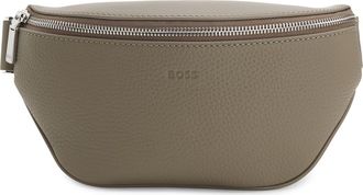 HUGO BOSS New Crosstown Leather Belt Bag in Open Brown at Nordstrom