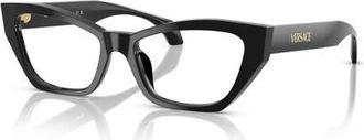 Versace 52mm Cat Eye optical glasses in Black at Nordstrom