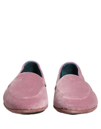 Dolce & Gabbana Velvet Slip-On Loafer - Pink