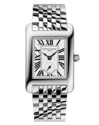 Frederique Constant Fr&eacute;d&eacute;rique Constant Carr&eacute;e Small Seconds Dames Horloge Zilverkleurig FC-235S2C6B