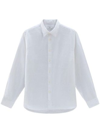 Woolrich Camicia con collo a punta - Bianco