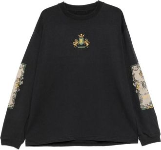 Rhude Bordeaux Reserve Graphic-print Long-sleeve T-shirt