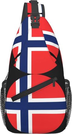 Generic Norway Norwegian Flag Round Cross Body Bag Trendy Sling Bag Anti Theft Crossbody Bags For Traveling Casual Women