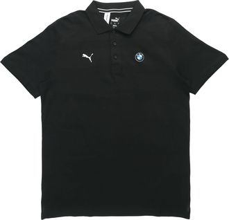 Puma x BMW Motorsport Striped Polo Shirt Black White 598005-01
