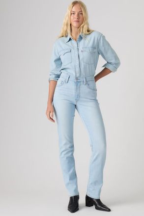 Levi's Vaqueros Slim 722 de tiro alto - Mujer - 23X29 - Lavado claro / True Blue Light
