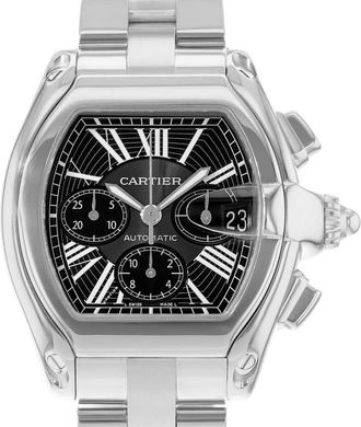 Cartier Pre-owned Cartier Roadster 43Mm Chronograph Automatic Black Dial Mens Watch W62020X6