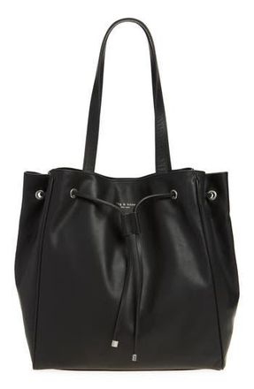 Rag & Bone Large Prospect Tote in Black Leather at Nordstrom Rack