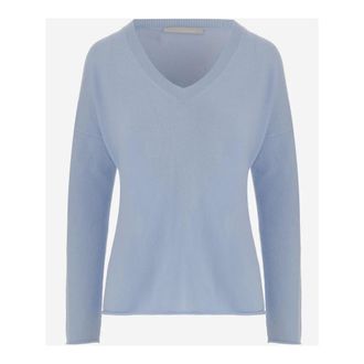 Allude Dames, Truien, Blauw, Maat: S Kasjmier