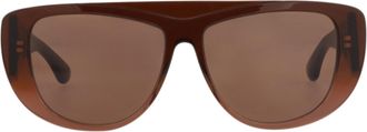 Alaia Shield-Frame Acetate Sunglasses