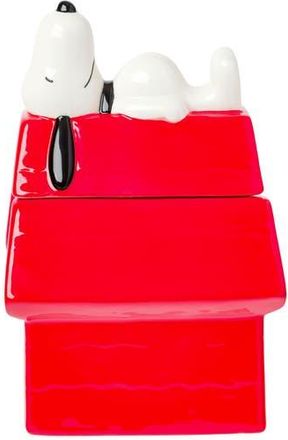 Peanuts Snoopy Dog House Ceramic Cookie Jar in Red Multi at Nordstrom Rack