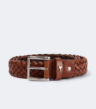 Ami Paris Paris braided leather belt