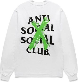 ANTI SOCIAL SOCIAL CLUB Cancelled Remix Long Sleeve T-Shirt FW19 White 0657-1000016CAC-WHIT