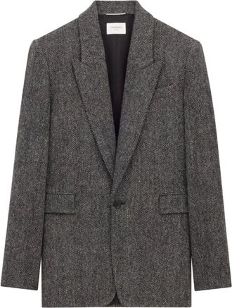 Saint Laurent Hombre, Chaquetas, Gris, Talla: L