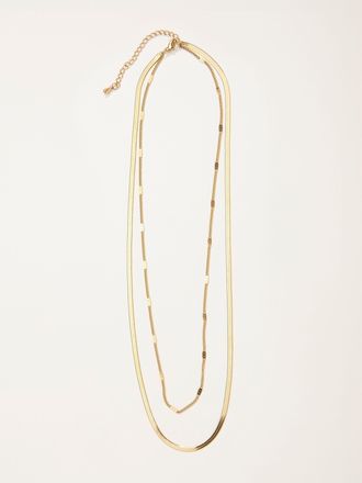 Fat Face FatFace Gold Tone Waterproof Layered Necklace