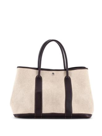 Hermès Borsa tote Garden Party 36 in tela e pelle - Marrone