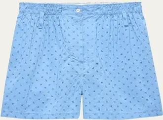 Prada Floral Eyelet Poplin Shorts