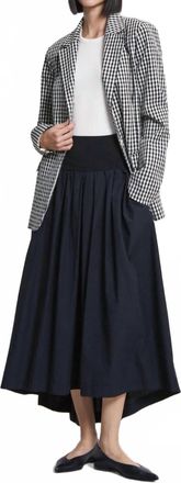 ottod'Ame Waistband Poplin Skirt In Night