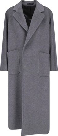 Tagliatore Grey Charlize Cashmere Belted Long Coat