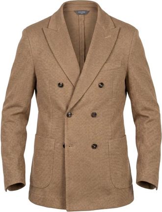 Circolo 1901 Double-breasted Jacket - male - Circolo 1901 - Blazers - Brown - 2XL - Jackets