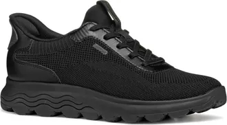 Geox Spherica Plus - Dames - Sneakers - Zwart - 40 EU - Leer - Schoenen
