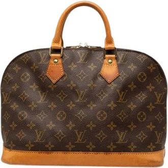 Louis Vuitton Pre-owned Alma PM - Dames - Vintage Handtas - Bruin - ONE Size - Leer - Vintage