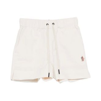 Moncler Casual Shorts, female, White, Size: XS Drawstring Shorts