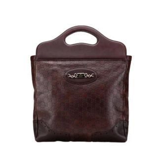 Gucci Pre-owned Tote Bags, female, Brown, Size: ONE SIZE Pre-owned Leather gucci-bags