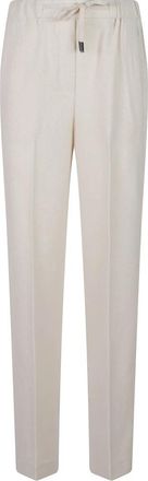 PESERICO Slim-fit Broeken - Dames - Slim Fit Broeken - Beige - S - Broeken