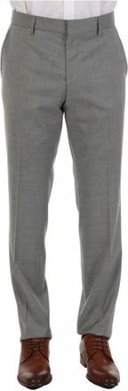 HUGO BOSS H-Genius-MM-224 - Heren - Nette broeken - Grijs - XL - Wol - Broeken