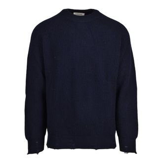 ATOMOFACTORY Atomofactory, Truien & Vesten, Heren, Blauw, S, Wol, Ribbed Sweater