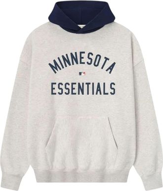 Fear of God Twins Sport Hoodie Oatmeal Heather Midnight Navy 192ML252015F