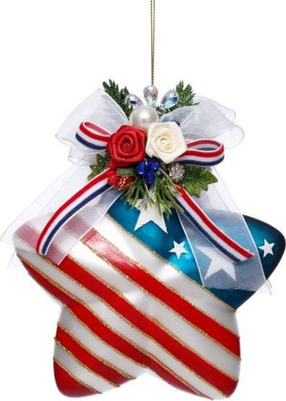 Mark Roberts Stars and Stripes Star Ornament in Red at Nordstrom