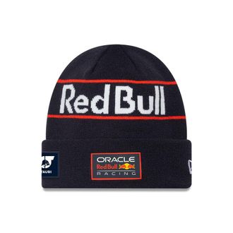 New Era Red Bull Racing F1 Team, Official 2025 Collection, Max Verstappen Drivers Beanie Hat, Night Sky Blue