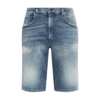 Diesel Denim Shorts, male, Blue, Size: W28 D-Krooley Short