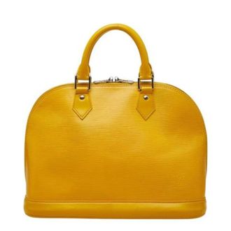 Louis Vuitton Pre-owned Handbag - Dames - Pre-owned - Geel - Maat: ONE Size Leer