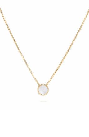 Dean Davidson Signature Midi Pendant Necklace in Iridescent Pearl/Gold at Nordstrom