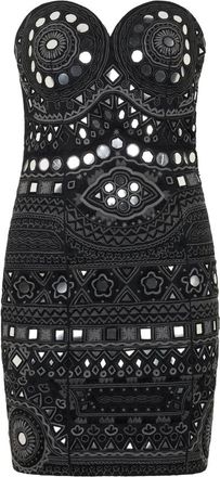 Moschino Kleedjes, Dames, Zwart, S, Katoen, Jurk zonder bandjes