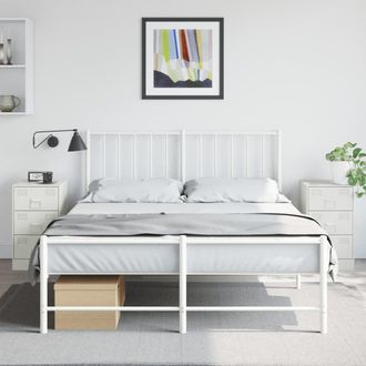 Berkfield Home Bedside Cabinets 2 pcs White 34.5x39x62 cm Steel