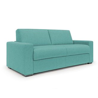 Divani.Store Sof&aacute; convertible con colch&oacute;n h20 cm 200 cm verde aguamarina